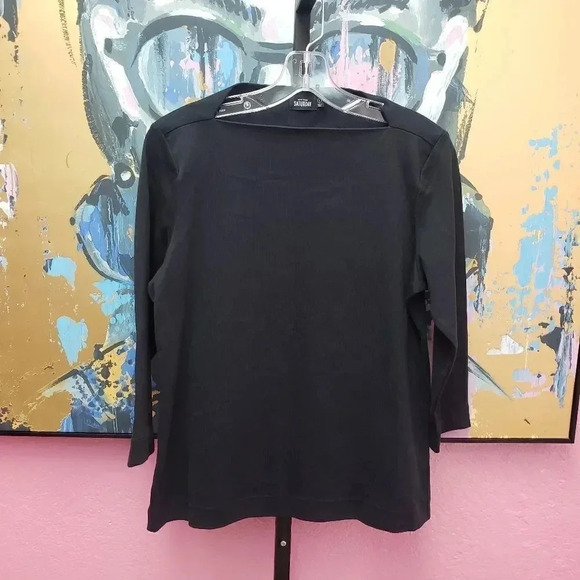 Kate Spade Saturday Black Boat Neck Sweater - Picture 1 of 4